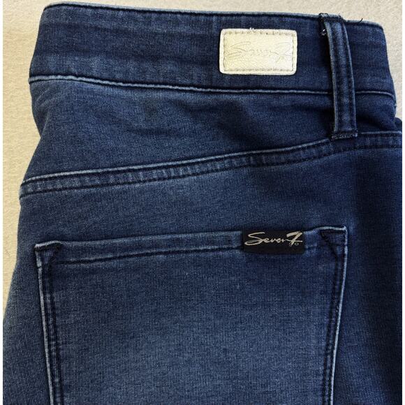 Seven7 Jeans Womens 6 Blue Denim Straight Leg Casual Pants Gorpcore Normcore - Picture 2 of 9